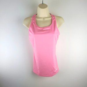 Nike Pro Women's Medium Scoop Neck Racerback Compression Tank Top Pink with Bra
